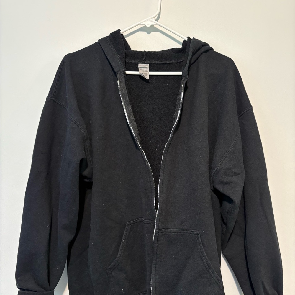 Black Zip-Up Hoodie